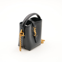 Micro Le 37 Bag in shiny black leather