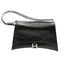Sac Crush MM en cuir froissé noir