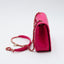 Sac Chanel Mania Flap en cuir rose fuchsia
