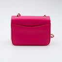 Chanel Mania Fuchsia Pink Leather Flap Bag
