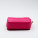 Chanel Mania Fuchsia Pink Leather Flap Bag