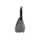 FENDI – Mamma Baguette – Midnight Blue and Grey Zucca Canvas