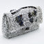 Sac Chanel 2.55 en tweed brodé blanc et bijoux