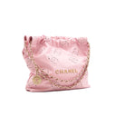CHANEL – Chanel 22 Small – Perforated pink leather