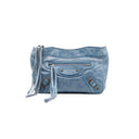 BALENCIAGA – Pochette City – Cuir Arena bleu
