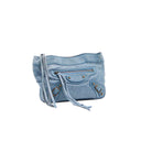 BALENCIAGA – Pochette City – Cuir Arena bleu