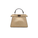 FENDI – Peekaboo ISeeU Mini – Cuir grainé doré