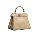 FENDI – Peekaboo ISeeU Mini – Cuir grainé doré