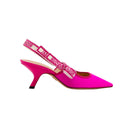 DIOR – Escarpins Slingback J’Adior – Satin Rose Fuchsia -Taille 37