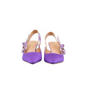 DIOR – Escarpins Slingback J’Adior Satin Violet – Taille 38,5