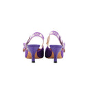 DIOR – Escarpins Slingback J’Adior Satin Violet – Taille 38,5