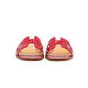 HERMÈS – Sandales Oran Crocodile Rouge – Taille 36