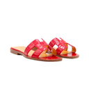 HERMÈS – Sandales Oran Crocodile Rouge – Taille 36