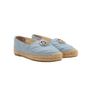 GUCCI – Espadrilles Marmont Cuir Matelassé Bleu Ciel – Taille 37,5