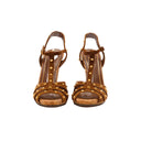 GUCCI – Sandales à Talons Daim Camel Cloutées – Taille 38