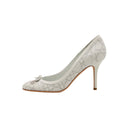 DIOR – Escarpins Cuir Blanc Cannage à Nœud – Taille 42