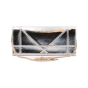 DIOR – Pochette Diorama – Cuir craquelé argenté
