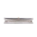 DIOR – Pochette Diorama – Cuir craquelé argenté