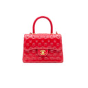 CHANEL – Coco Handle Paris Rome – Cuir embossé rouge