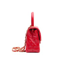 CHANEL – Coco Handle Paris Rome – Cuir embossé rouge