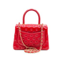 CHANEL – Coco Handle Paris Rome – Cuir embossé rouge