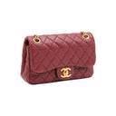 CHANEL – Timeless Classique Small – Cuir Surpiqué Bordeaux