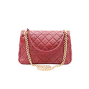 CHANEL – Timeless Classique Small – Cuir Surpiqué Bordeaux