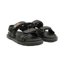 DIOR – Sandales D-Wander noires en cuir Cannage