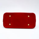 Louis Vuitton Alma GM Bag in red Monogram Vernis leather
