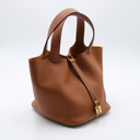 Hermès Picotin Lock 22 bag in gold Clemence taurillon leather