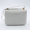 Sac Hermès Constance 24 vintage en cuir blanc