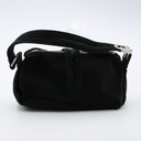 Dior Flight PM Bag in black leather and satin