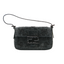 Mini sac Baguette vintage en tissu brodé noir
