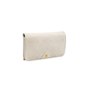 DIOR – Pochette vintage monogram ivoire à chaîne dorée