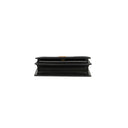 SAINT LAURENT – Sunset Small en daim noir et cuir lisse