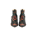 DIOR – Bottines Fleuries Toile Brodée