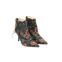 DIOR – Bottines Fleuries Toile Brodée