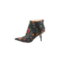 DIOR – Bottines Fleuries Toile Brodée