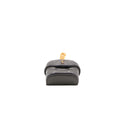 SAINT LAURENT – Mini pochette matelassée noire avec chaîne dorée
