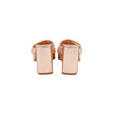 SERGIO ROSSI – Mules à Plateforme Rose Gold