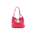 MIU MIU – Sac porté épaule en cuir rose fuchsia