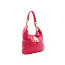MIU MIU – Sac porté épaule en cuir rose fuchsia