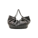 CHANEL – Sac Rock In Moscow en cuir noir embossé