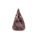 BOTTEGA VENETA – Sac Hobo Maxi Cuir tréssé lie-de-vin