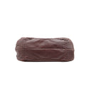BOTTEGA VENETA – Sac Hobo Maxi Cuir tréssé lie-de-vin