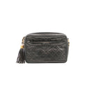 CHANEL – Sac Camera Vintage Matelassé Noir