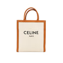 CELINE – Cabas Vertical en toile & cuir