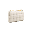 BOTTEGA VENETA – Sac Cassette blanc en cuir intrecciato