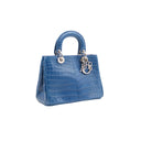 DIOR – Diorissimo en crocodile bleu avec bandoulière