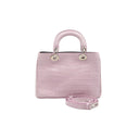 DIOR – Diorissimo en crocodile rose avec bandoulière